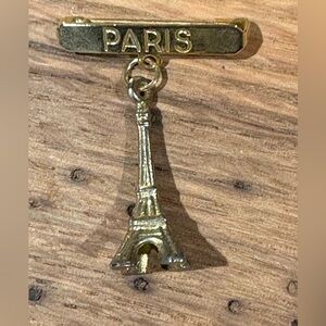Gold Eiffel Tower Charm